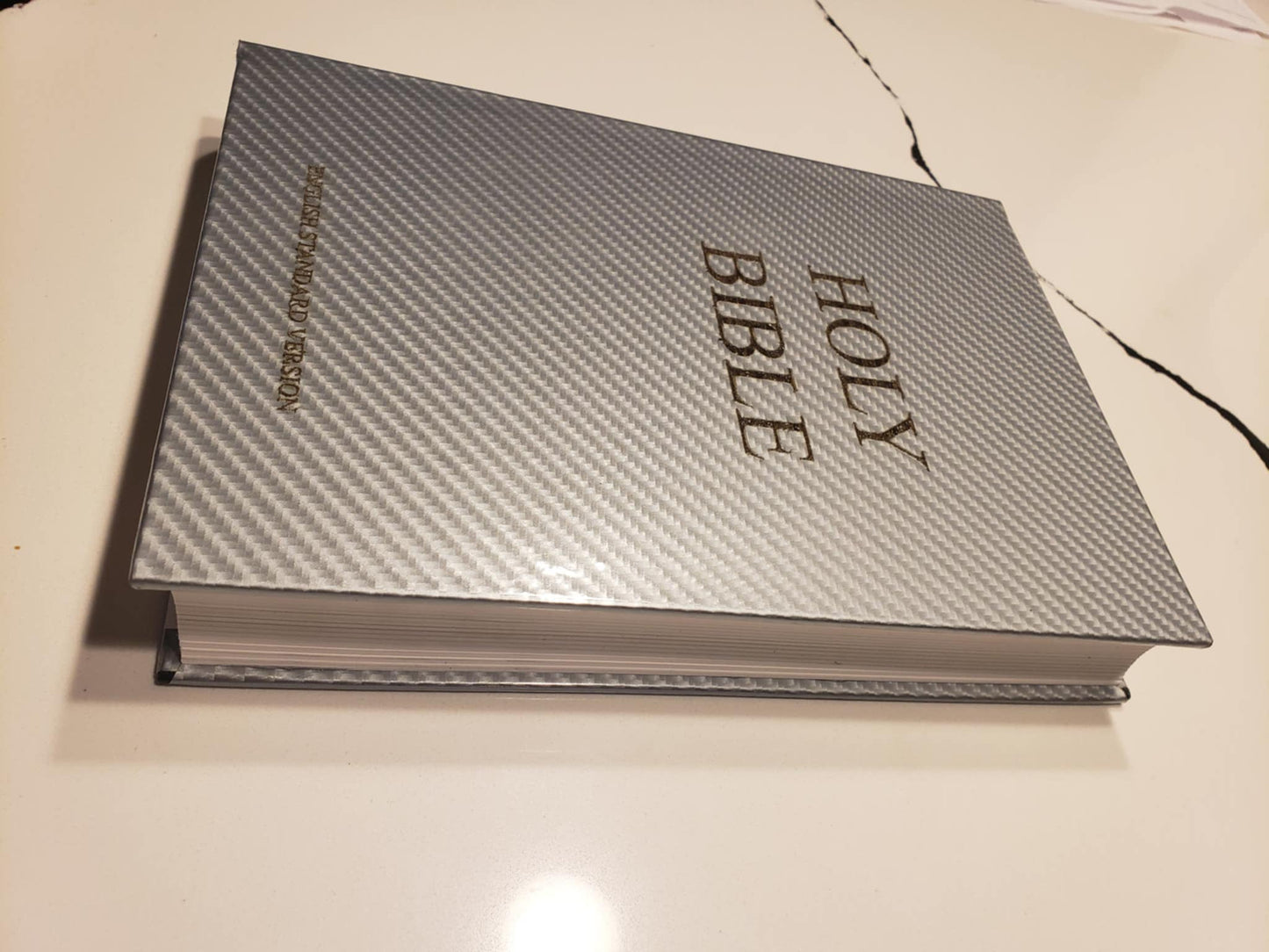 White Carbon Fiber Bible