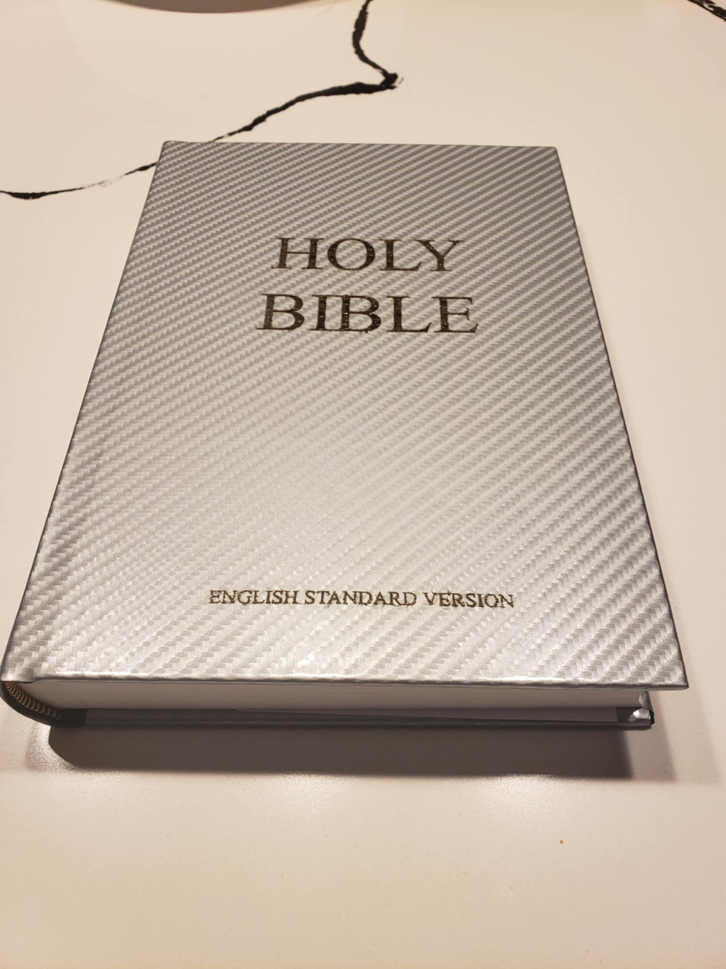 White Carbon Fiber Bible